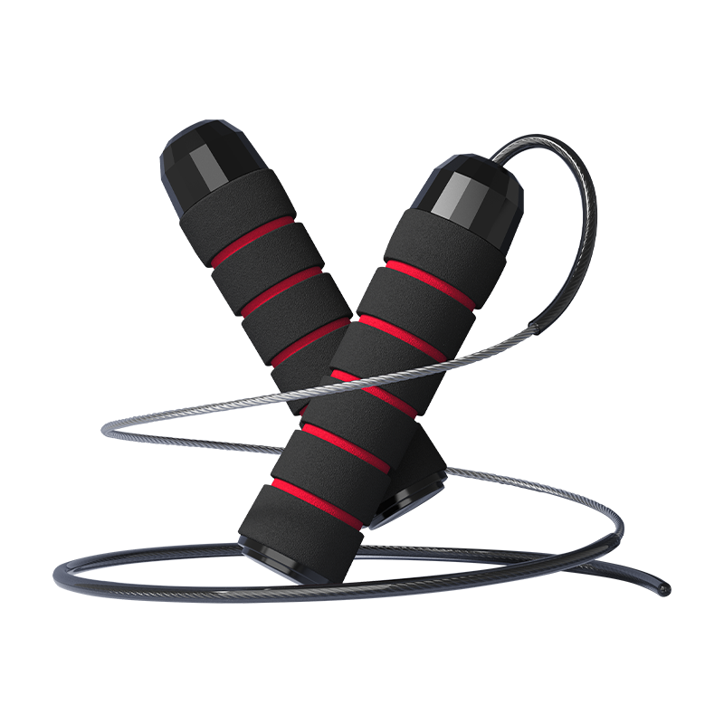 TS-2 Corda de pular com alça de esponja de 5 slots para adultos