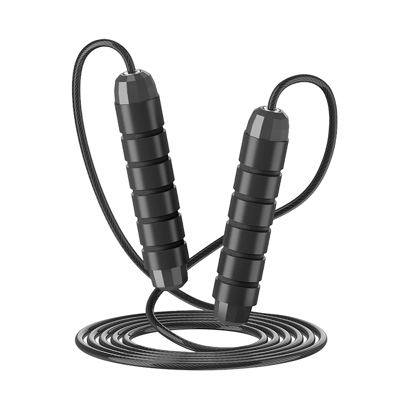 TS-3 Corda de pular com cabo de esponja suave de cinco ranhuras para adultos