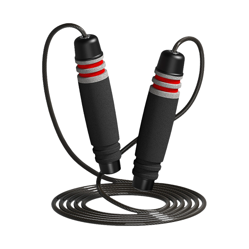 TS-3 Cor de Cabeça Única/7 Groove Tambor Forma Esponja Alça Pular Corda Para Adultos