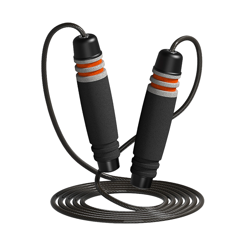 TS-3 Cor de Cabeça Única/7 Groove Tambor Forma Esponja Alça Pular Corda Para Adultos