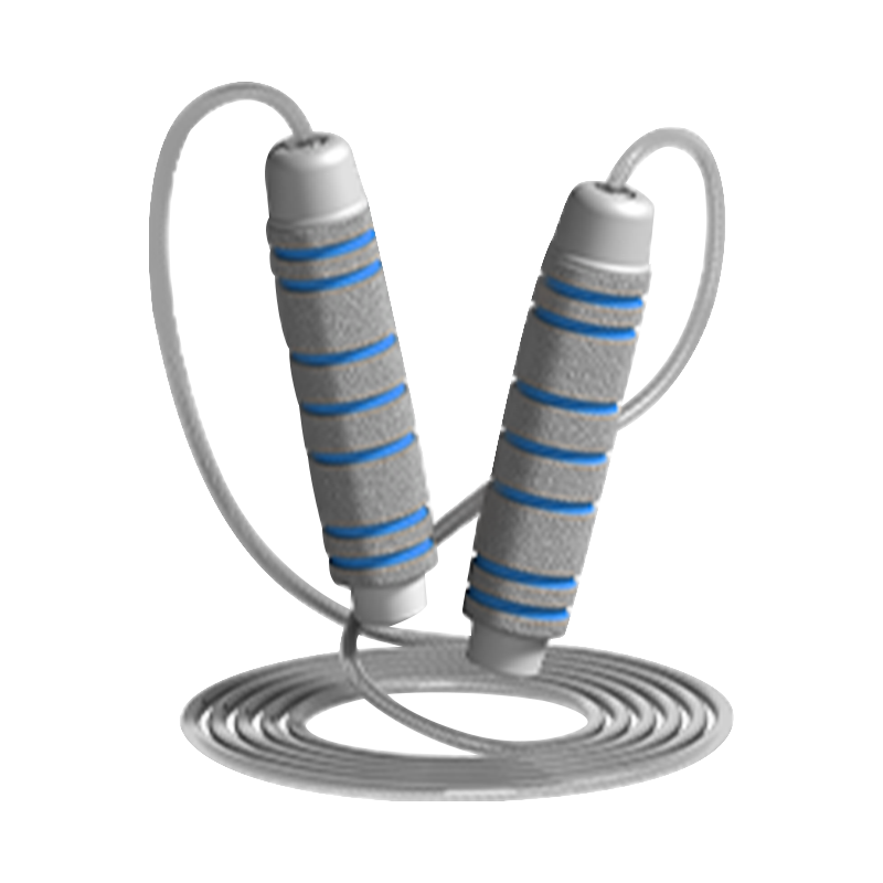 TS-3 Cor de Cabeça Única/7 Groove Tambor Forma Esponja Alça Pular Corda Para Adultos