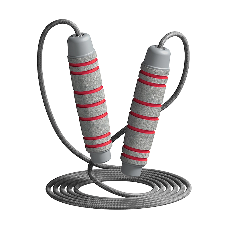 TS-3 Cor de Cabeça Única/7 Groove Tambor Forma Esponja Alça Pular Corda Para Adultos