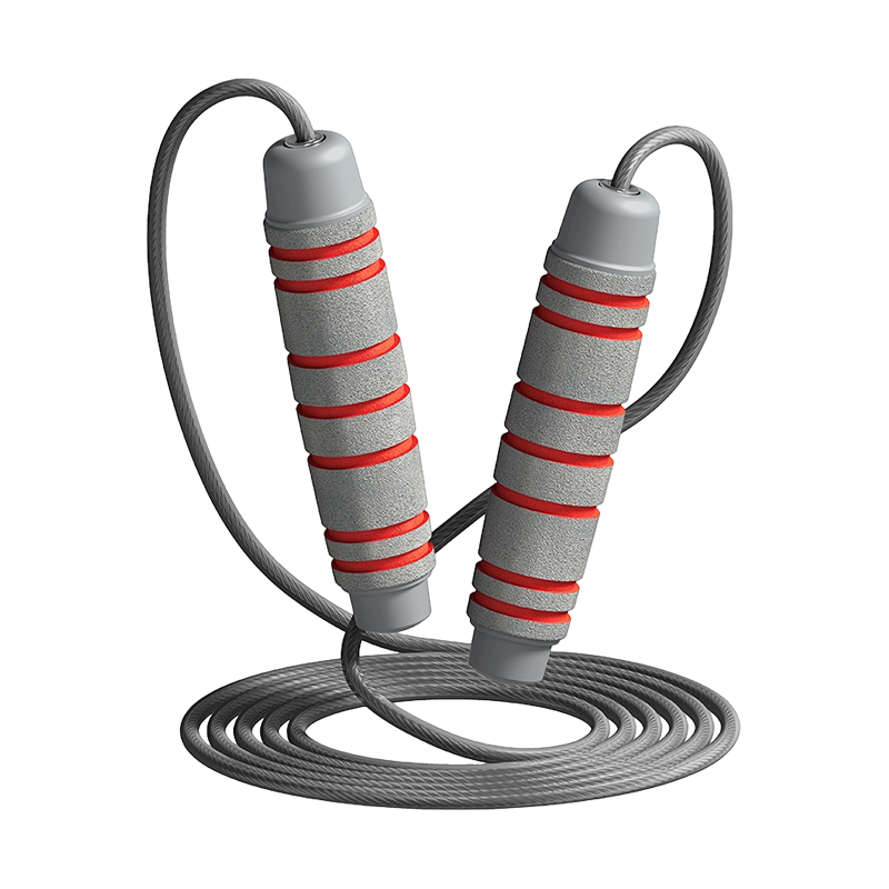 TS-3 Cor de Cabeça Única/7 Groove Tambor Forma Esponja Alça Pular Corda Para Adultos