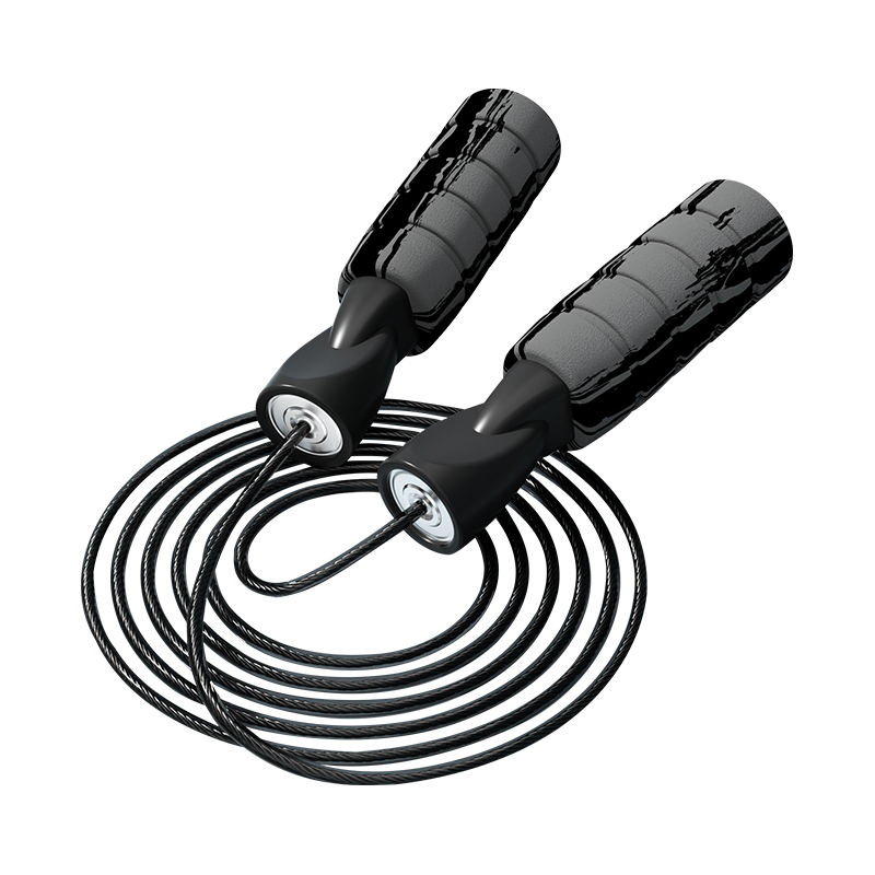 Corda de pular com cabo de esponja de espuma de cor TS-4/grafite de cor única para adultos