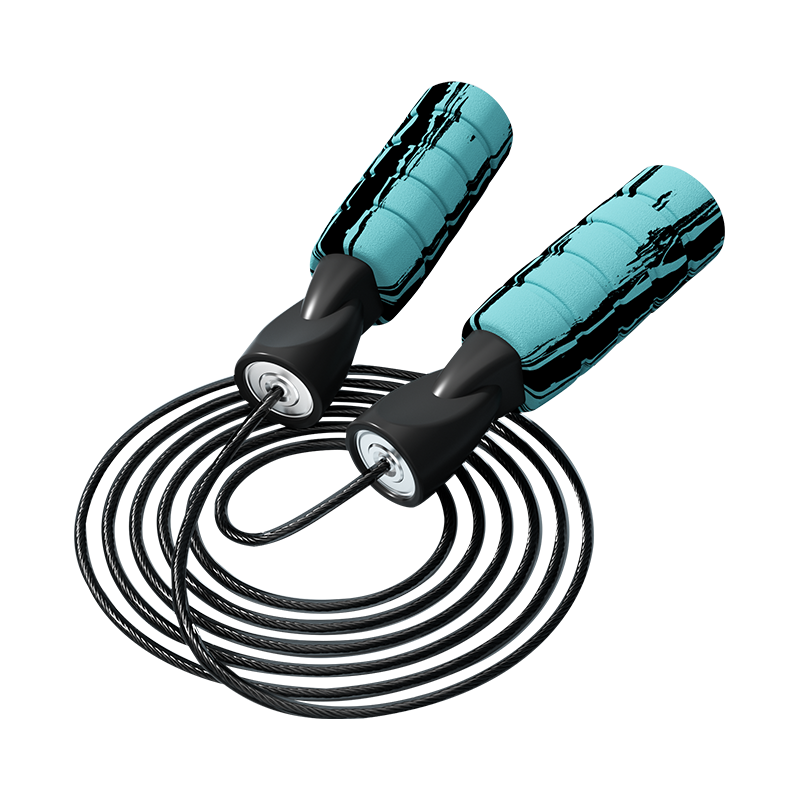 Corda de pular com cabo de esponja de espuma de cor TS-4/grafite de cor única para adultos