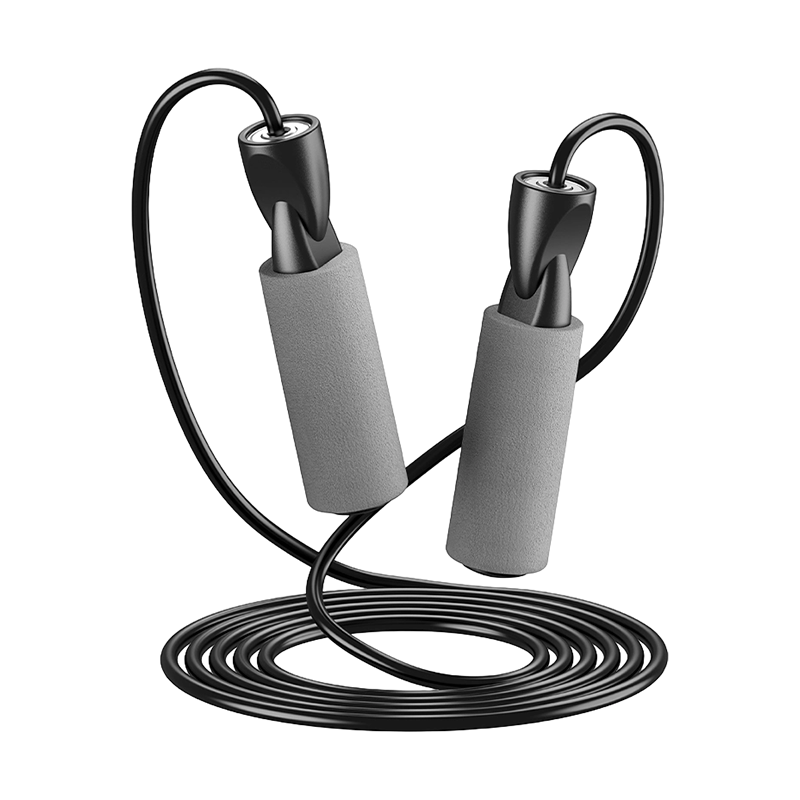 Corda de pular com cabo de esponja de espuma de cor TS-4/grafite de cor única para adultos