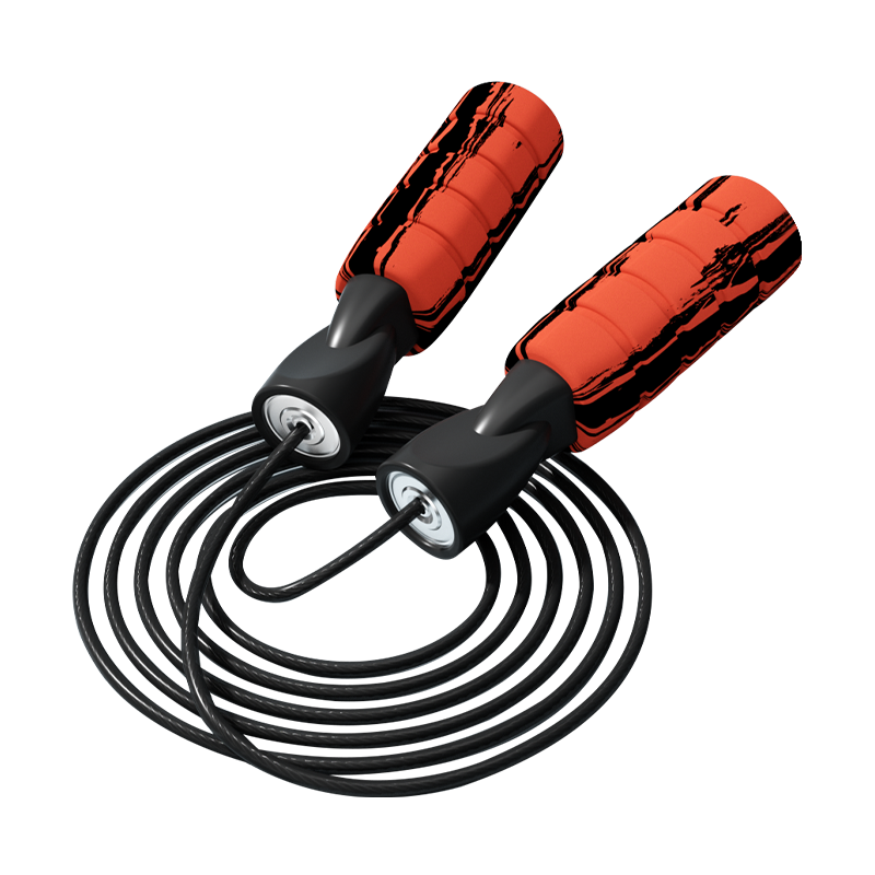 Corda de pular com cabo de esponja de espuma de cor TS-4/grafite de cor única para adultos